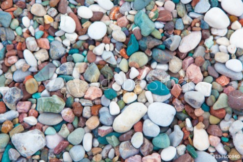 Bild på Sea pebble  sea stones background beach rocks